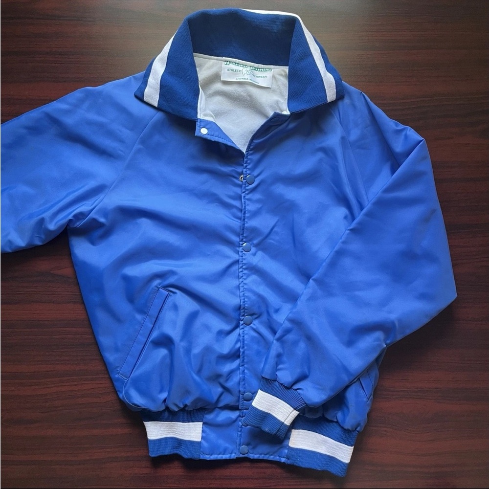 Vintage Harvard Athletic Satin Bomber Jacket Small Made in USA